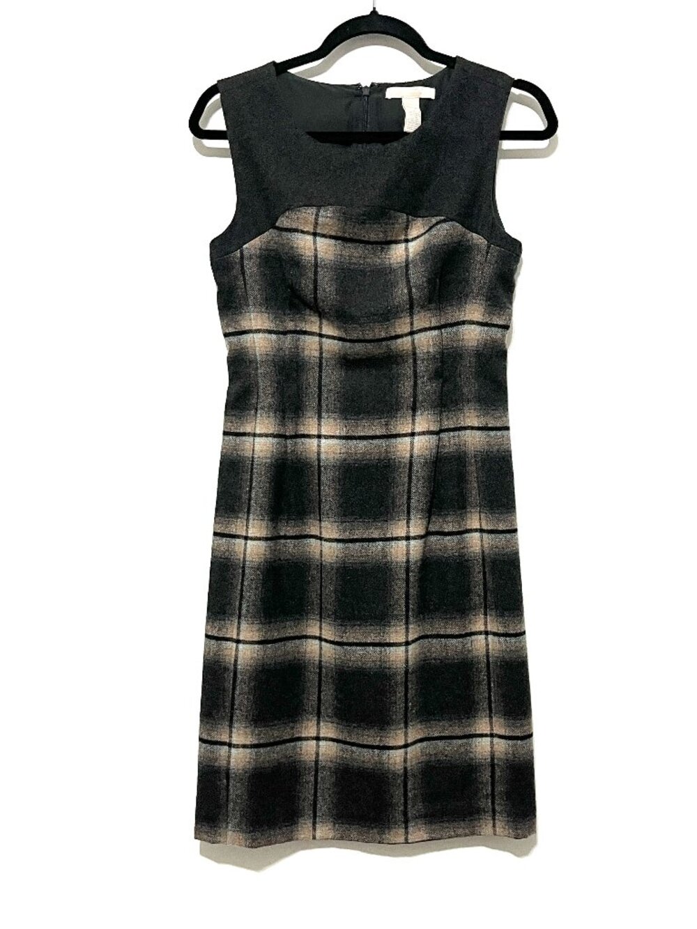 Banana Republic Womens Wool Blend Dress 2 Twee Dark Academia Literary Chic